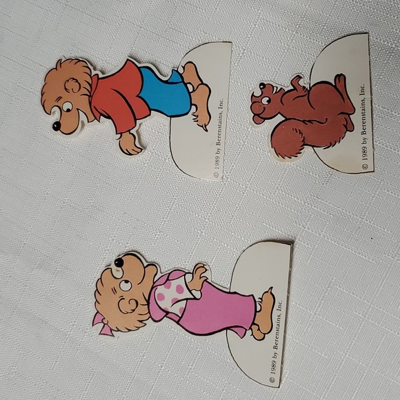 VTG Berenstain Bears 1989 Paper Dolls Cutouts Set of 8 Different Characters - Picture 5 of 15
